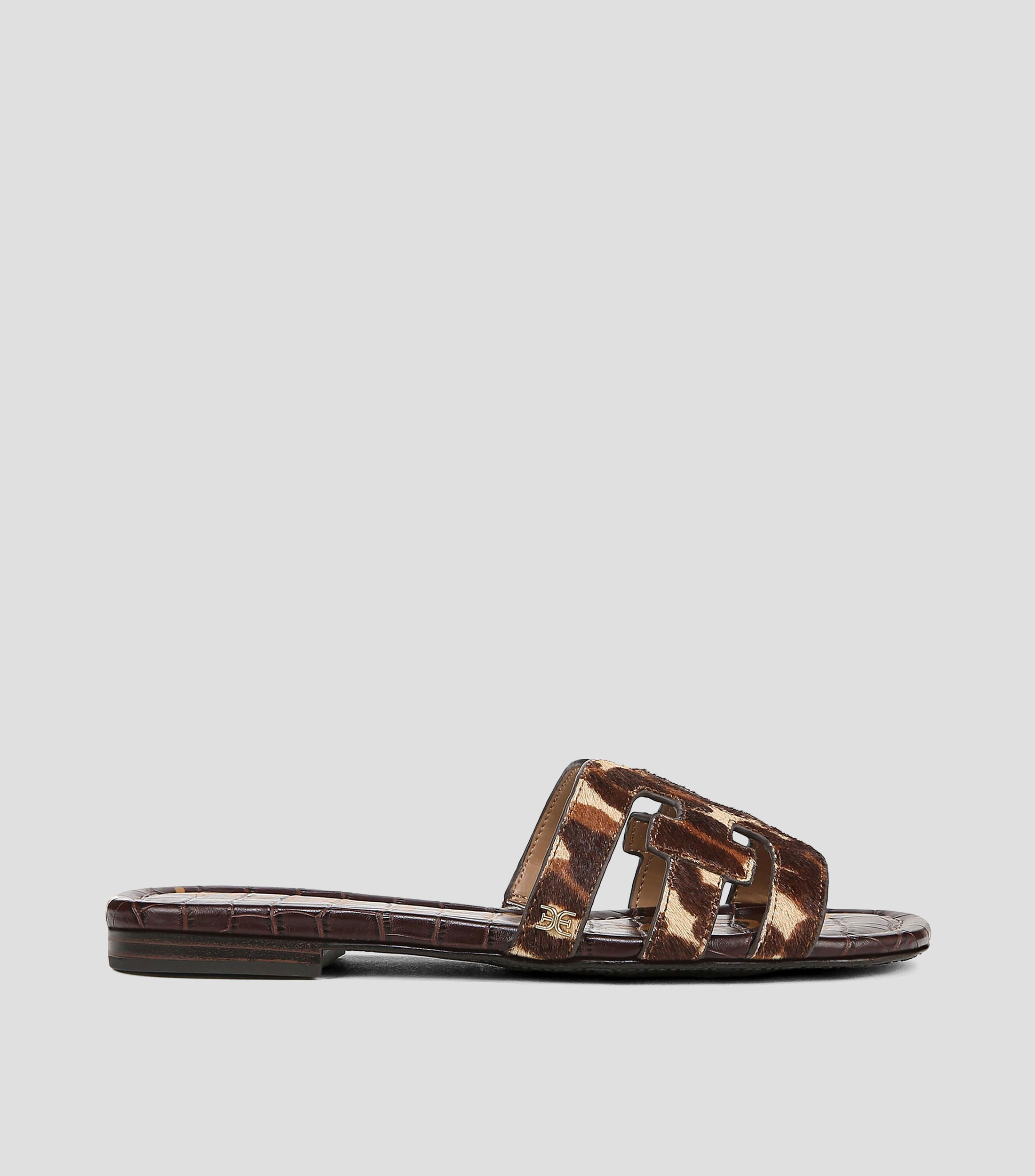Sandalias con tacón bajo media luna Mujer